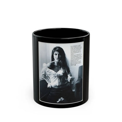 Caroline Munro #270 - Adam Mag. Nov. '68 (Vintage Female Icon) Black Coffee Mug-11oz-Go Mug Yourself