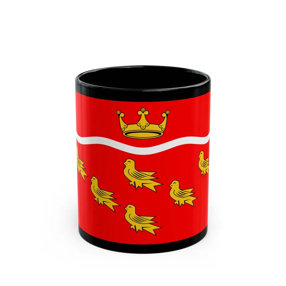 Flag of East Sussex UK - Black Coffee Mug-11oz-Go Mug Yourself