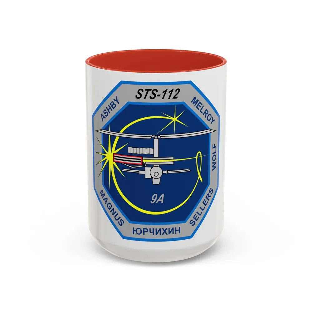 STS 112 (NASA) Accent Coffee Mug-15oz-Red-Go Mug Yourself