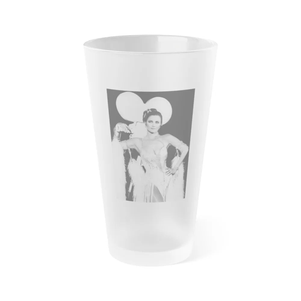 Lynda Carter #285 (Vintage Female Icon) Frosted Pint 16oz-16oz-Frosted-Go Mug Yourself