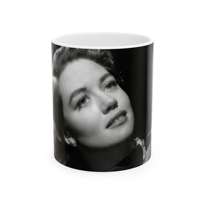 Dorothy Malone #226 (Vintage Female Icon) White Coffee Mug-11oz-Go Mug Yourself