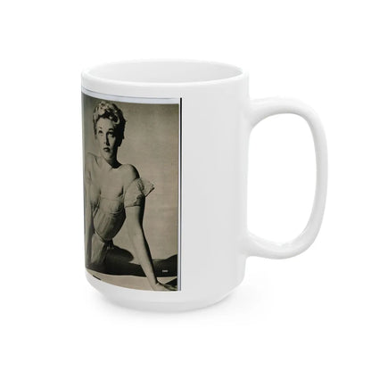 Kim Novak #390 - Fabulous Females Mag. Issue #1 '55 - 1 B&W Photo (Vintage Female Icon) White Coffee Mug-Go Mug Yourself