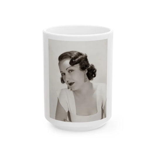 Fay Wray #199 (Vintage Female Icon) White Coffee Mug-15oz-Go Mug Yourself