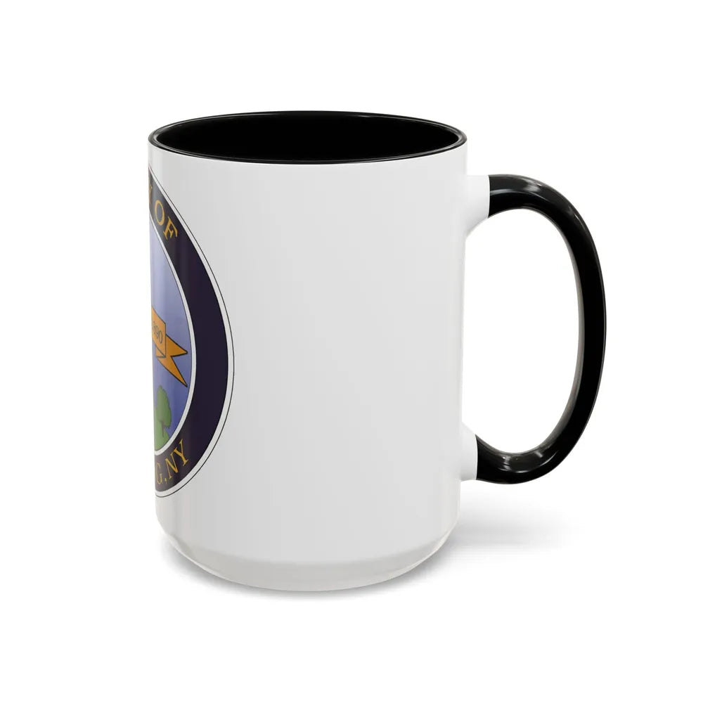 Seal of Corning NY - Accent Coffee Mug-Go Mug Yourself