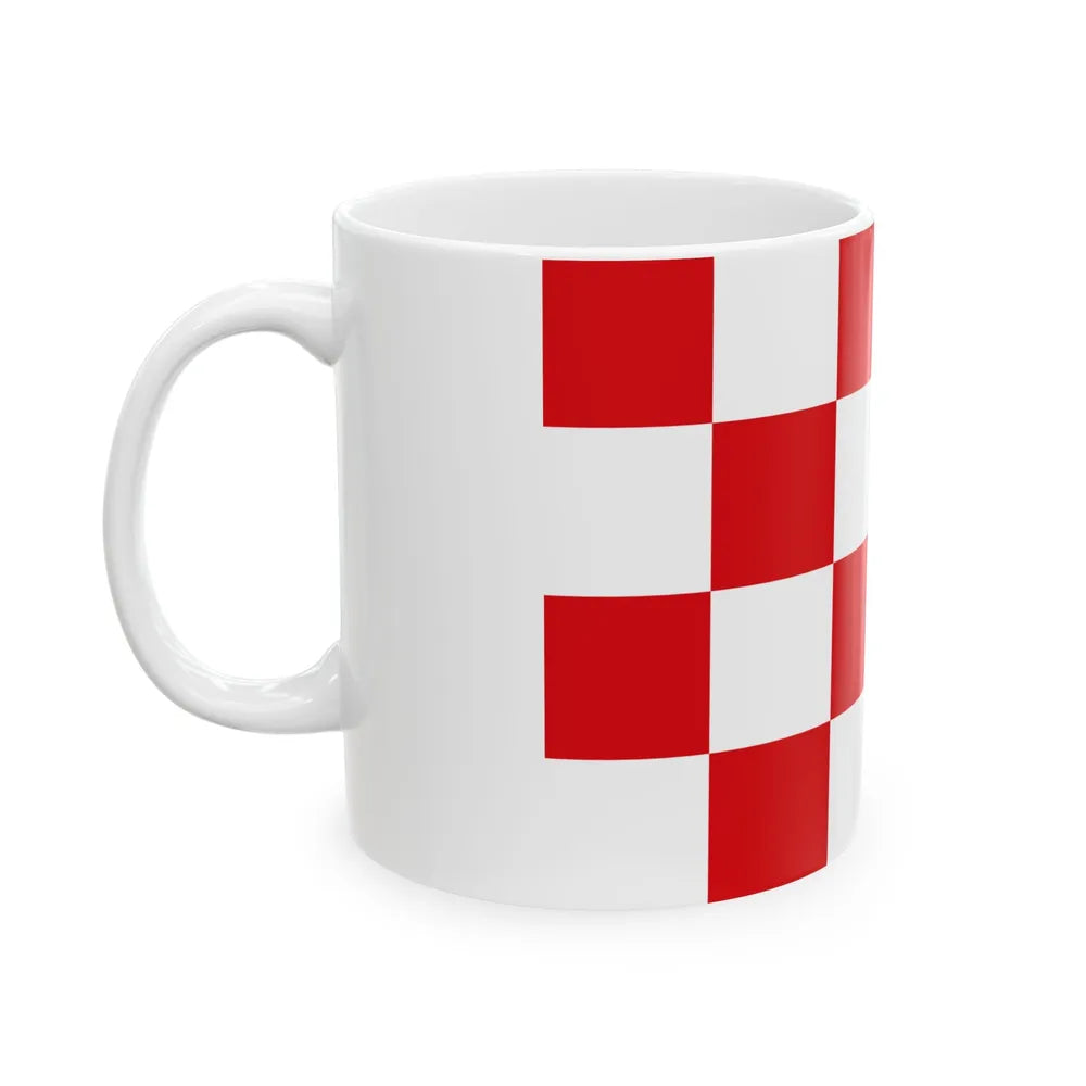 Flag of North Brabant Netherlands - White Coffee Mug-Go Mug Yourself