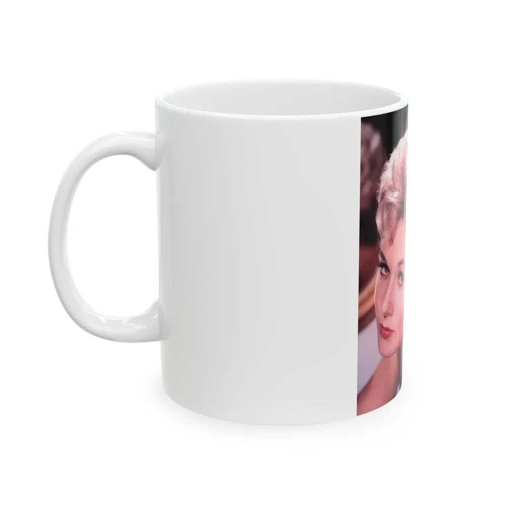 Kim Novak #328 (Vintage Female Icon) White Coffee Mug-Go Mug Yourself