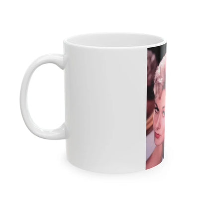 Kim Novak #328 (Vintage Female Icon) White Coffee Mug-Go Mug Yourself