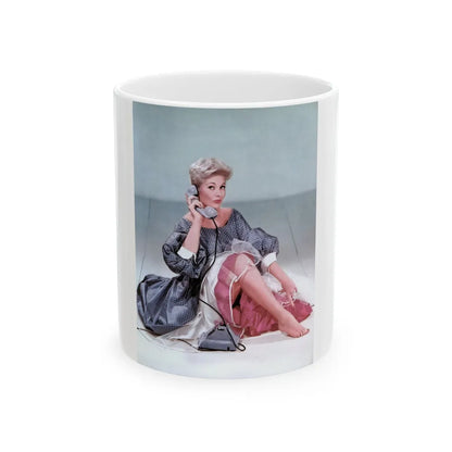 Kim Novak #187 (Vintage Female Icon) White Coffee Mug-11oz-Go Mug Yourself