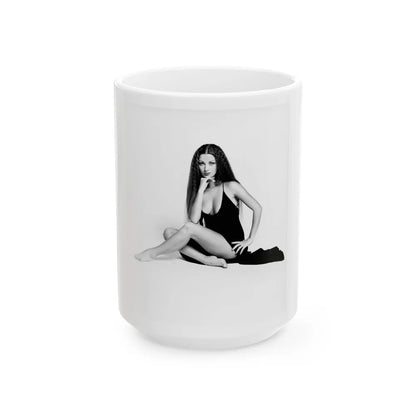 Jane Seymour #58 (Vintage Female Icon) White Coffee Mug-15oz-Go Mug Yourself