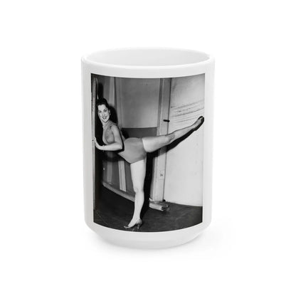 Debra Paget #316 (Vintage Female Icon) White Coffee Mug-15oz-Go Mug Yourself