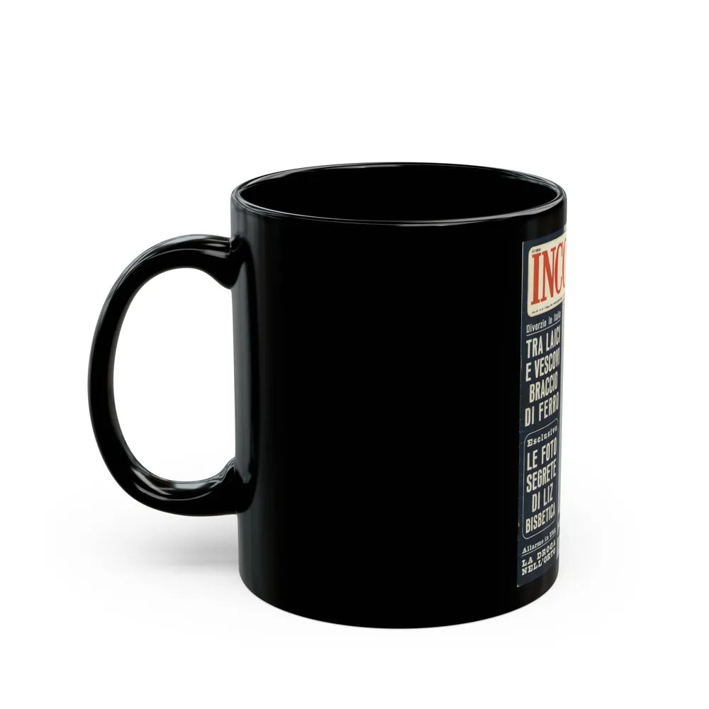 Lisa Gastoni #54 - Mag. Cover (Vintage Female Icon) Black Coffee Mug-Go Mug Yourself