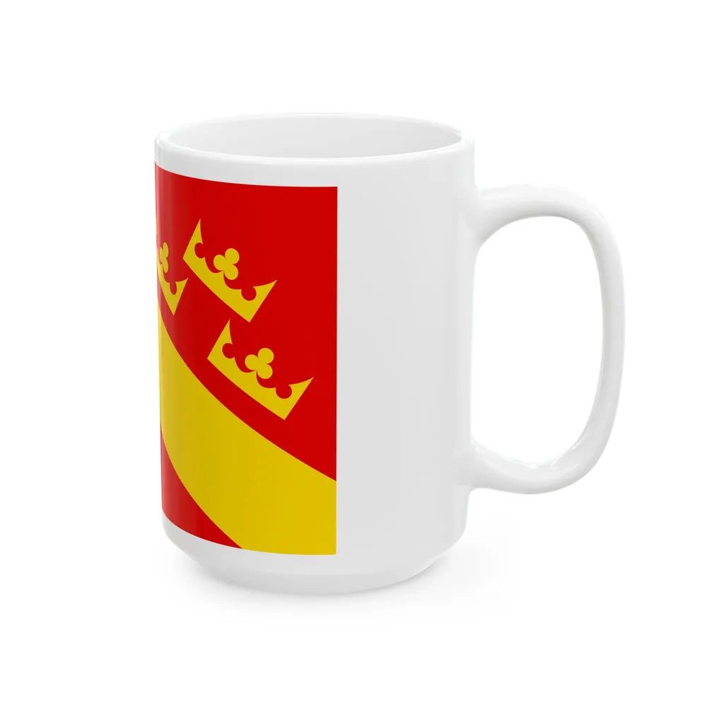 Flag of Haut Rhin France 2 - White Coffee Mug-Go Mug Yourself