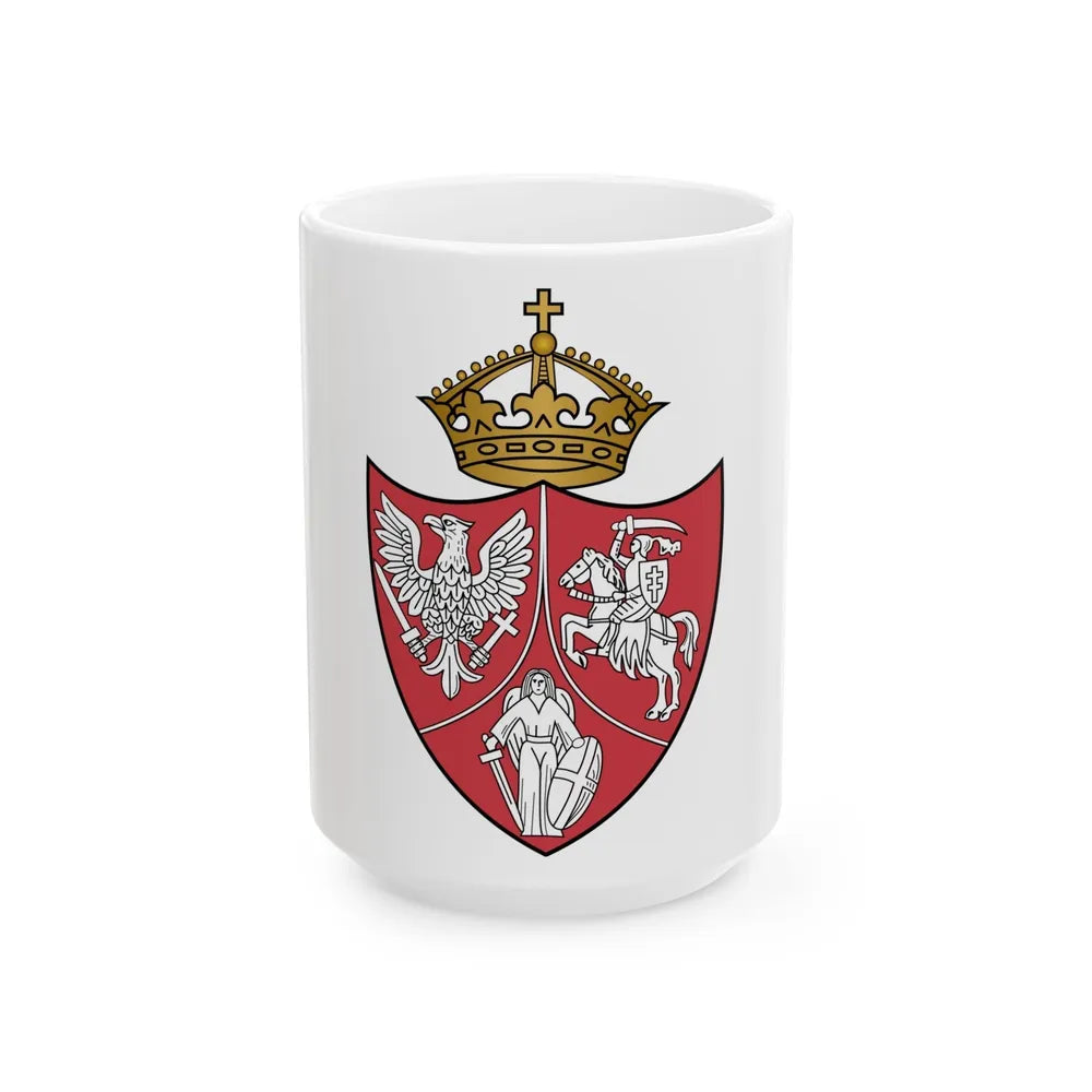 Coat of arms of the January Uprising - White Coffee Mug-15oz-Go Mug Yourself