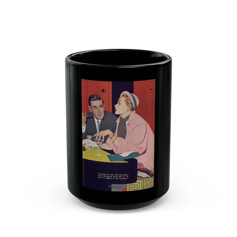 Brief Folly, Redbook, April 1953 - Black Coffee Mug-15oz-Go Mug Yourself