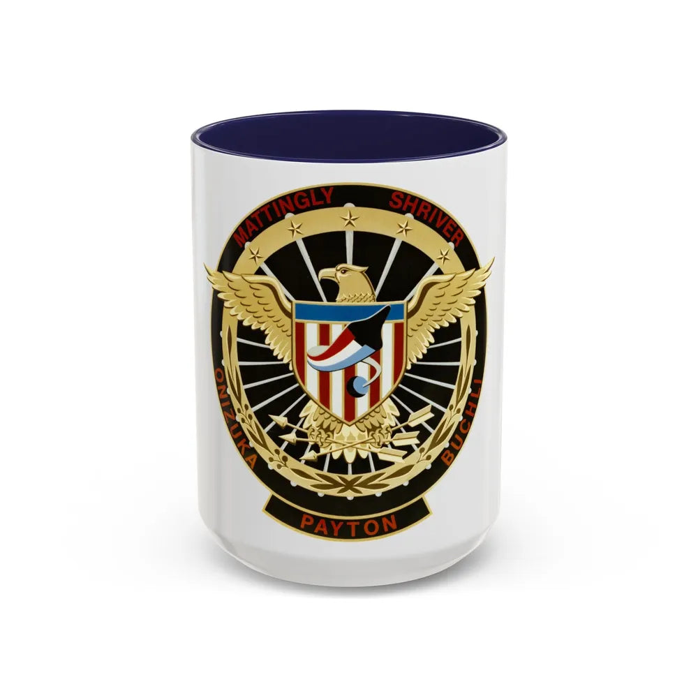 STS 51 c (NASA) Accent Coffee Mug-15oz-Navy-Go Mug Yourself