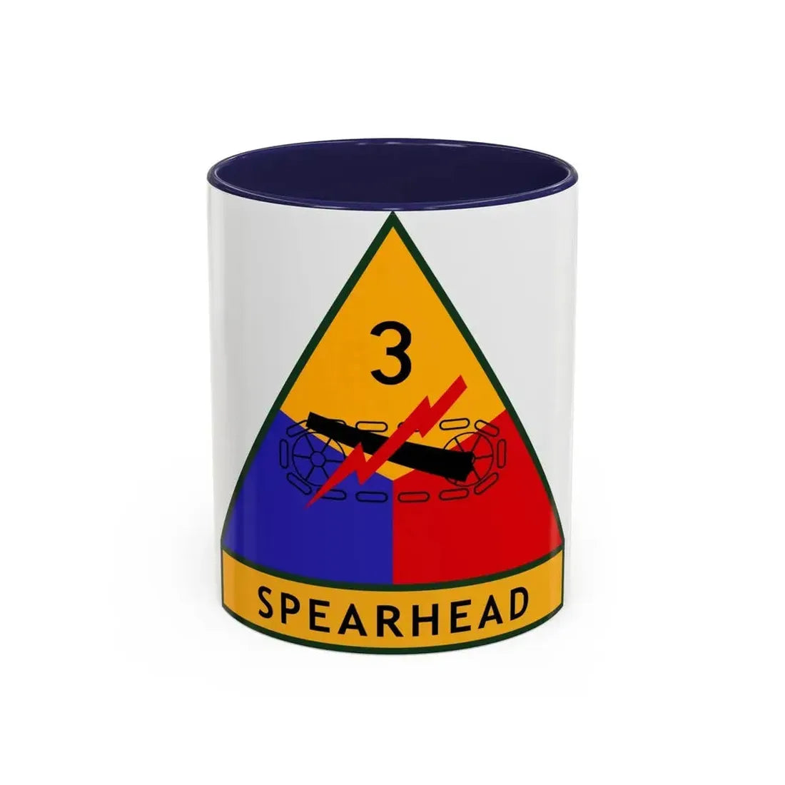 3rd Armored Division (U.S. Army) Accent Coffee Mug 11oz Navy - Go Mug Yourself