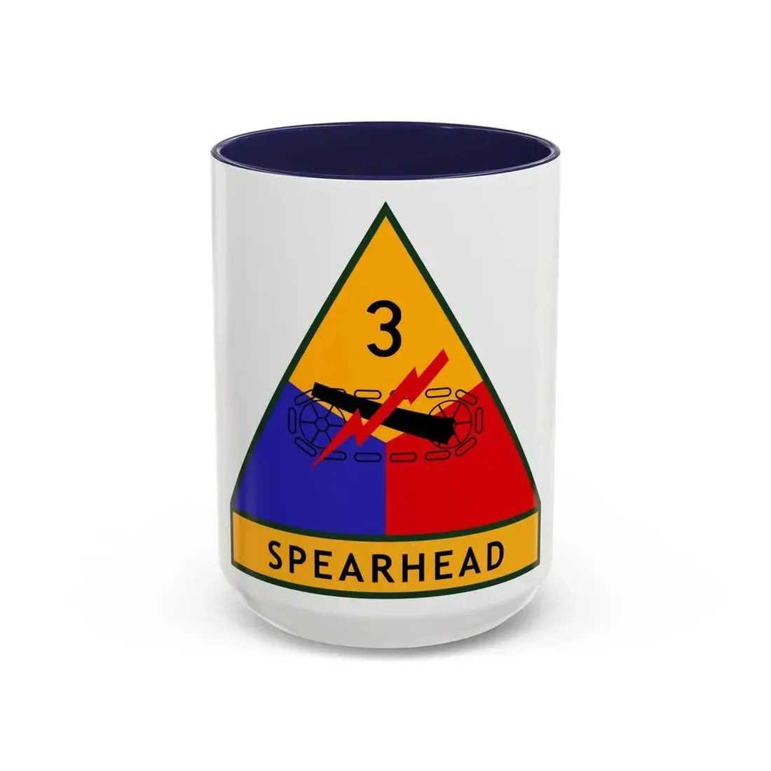 3rd Armored Division (U.S. Army) Accent Coffee Mug 15oz Navy - Go Mug Yourself
