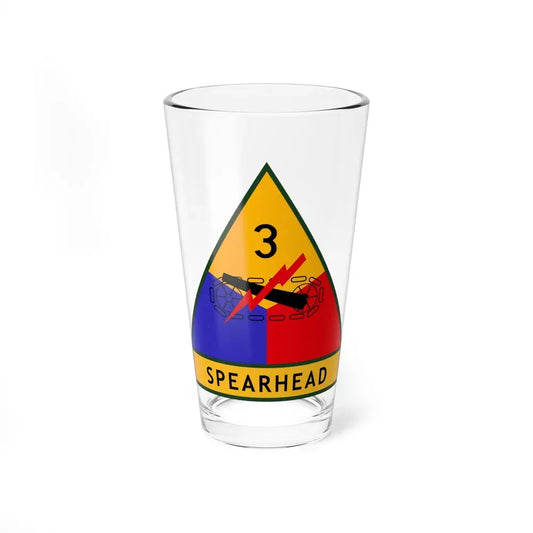 3rd Armored Division (U.S. Army) Pint Glass 16oz 16oz - Go Mug Yourself