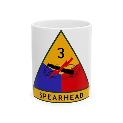 3rd Armored Division (U.S. Army) White Coffee Mug 11oz - Go Mug Yourself