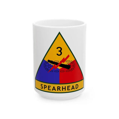 3rd Armored Division (U.S. Army) White Coffee Mug 15oz - Go Mug Yourself