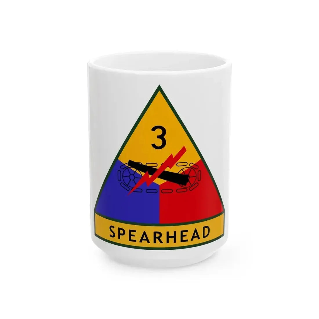 3rd Armored Division (U.S. Army) White Coffee Mug 15oz - Go Mug Yourself