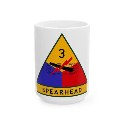 3rd Armored Division (U.S. Army) White Coffee Mug 15oz - Go Mug Yourself