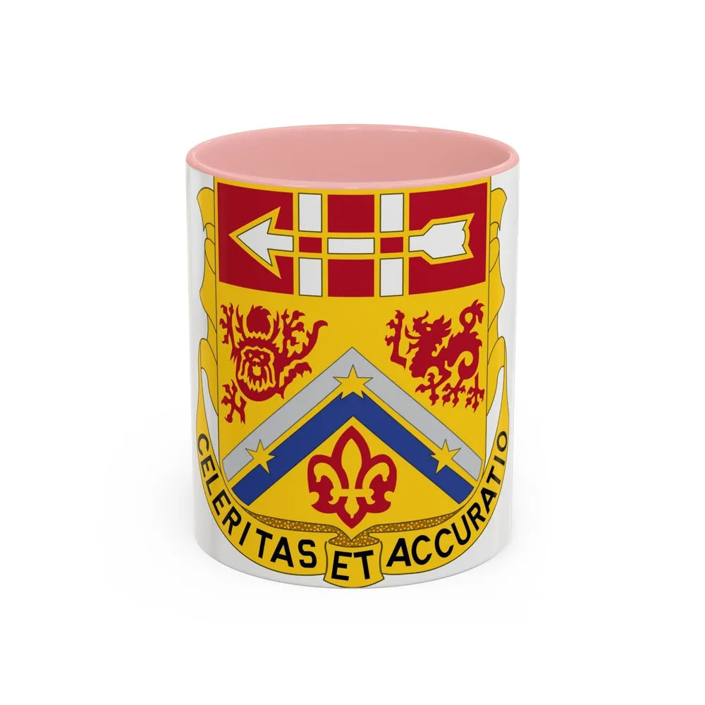 3rd Artillery Regiment (U.S. Army) Accent Coffee Mug-11oz-Pink-Go Mug Yourself