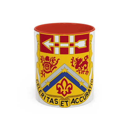 3rd Artillery Regiment (U.S. Army) Accent Coffee Mug-11oz-Red-Go Mug Yourself