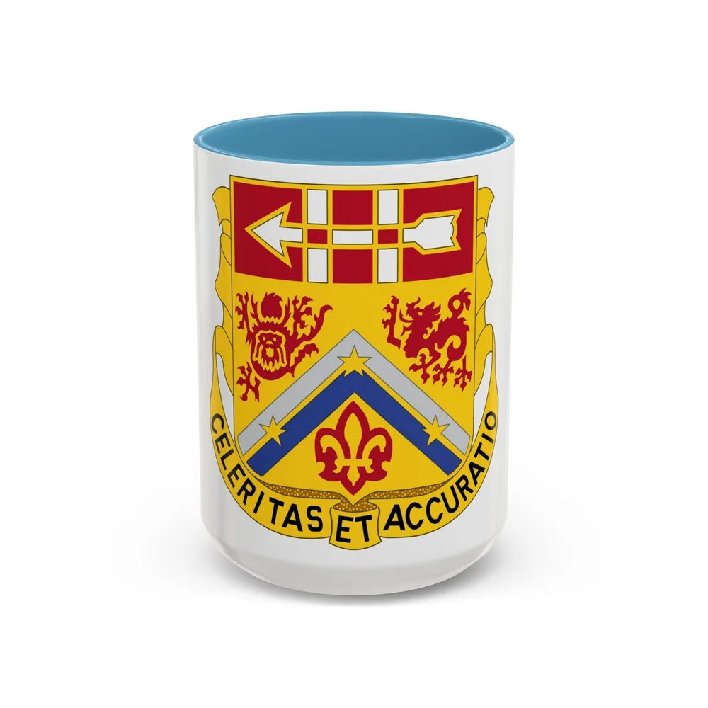 3rd Artillery Regiment (U.S. Army) Accent Coffee Mug-11oz-Light Blue-Go Mug Yourself