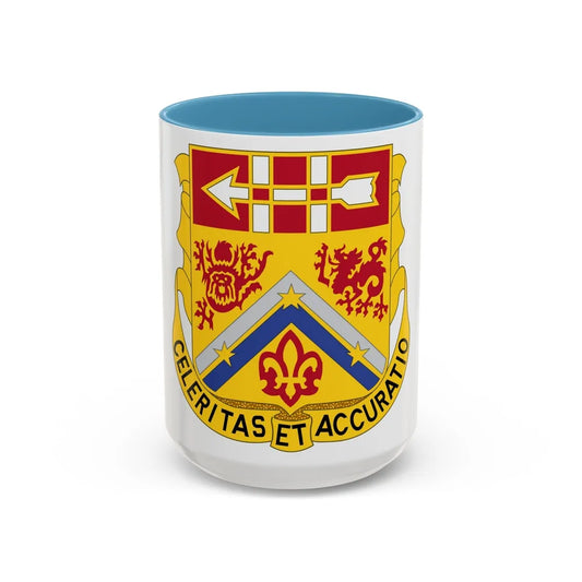 3rd Artillery Regiment (U.S. Army) Accent Coffee Mug-11oz-Light Blue-Go Mug Yourself