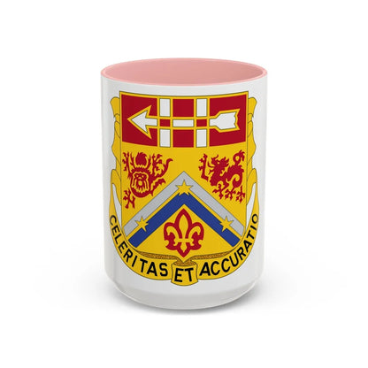 3rd Artillery Regiment (U.S. Army) Accent Coffee Mug-15oz-Pink-Go Mug Yourself