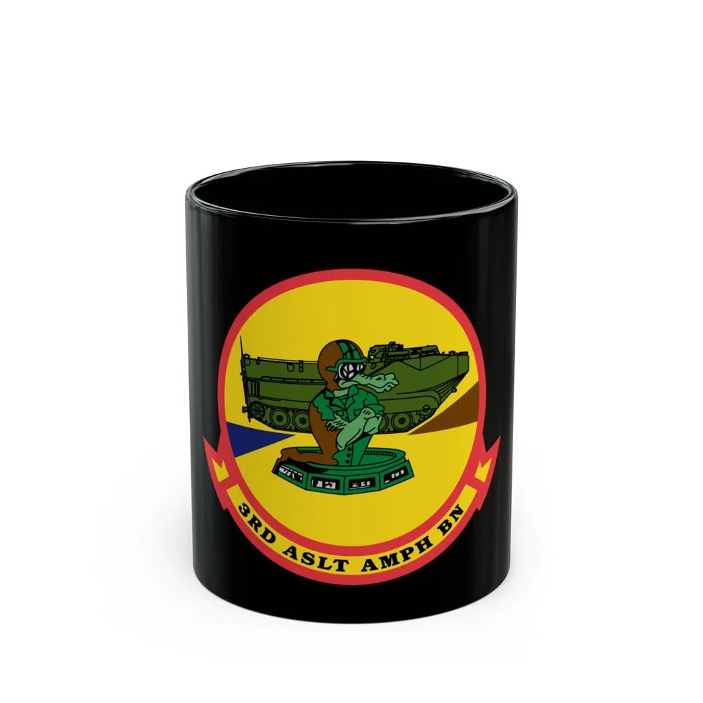 3rd ASLT AMPH BN (USMC) Black Coffee Mug-11oz-Go Mug Yourself