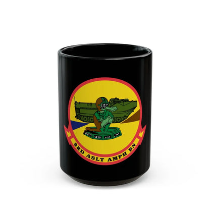 3rd ASLT AMPH BN (USMC) Black Coffee Mug-15oz-Go Mug Yourself