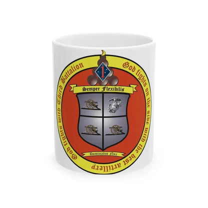 3rd Battalion 11th Marines 1 (USMC) White Coffee Mug 11oz - Go Mug Yourself
