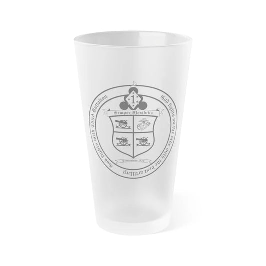 3rd Battalion 11th marines (USMC) Frosted Pint Glass 16oz-Go Mug Yourself