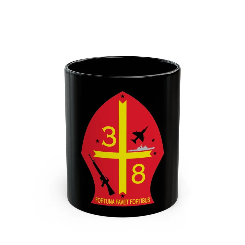 3rd Bn 8th Marines (USMC) Black Coffee Mug-11oz-Go Mug Yourself