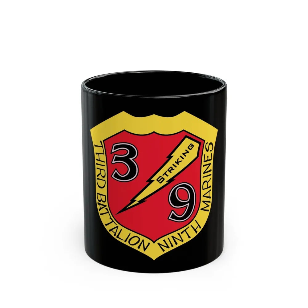 3rd Bn 9th Marines (USMC) Black Coffee Mug-11oz-Go Mug Yourself