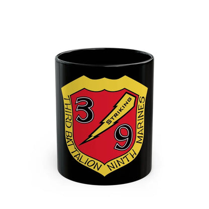 3rd Bn 9th Marines (USMC) Black Coffee Mug-11oz-Go Mug Yourself