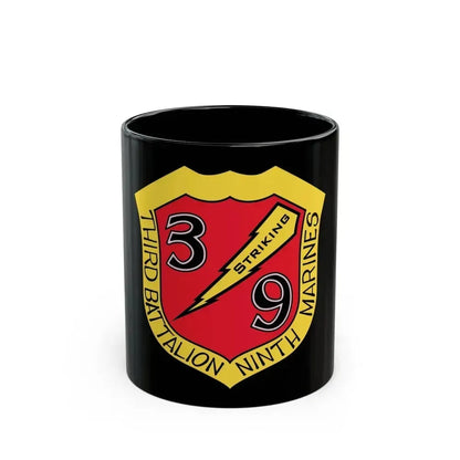 3rd Bn 9th Marines (USMC) Black Coffee Mug 11oz - Go Mug Yourself