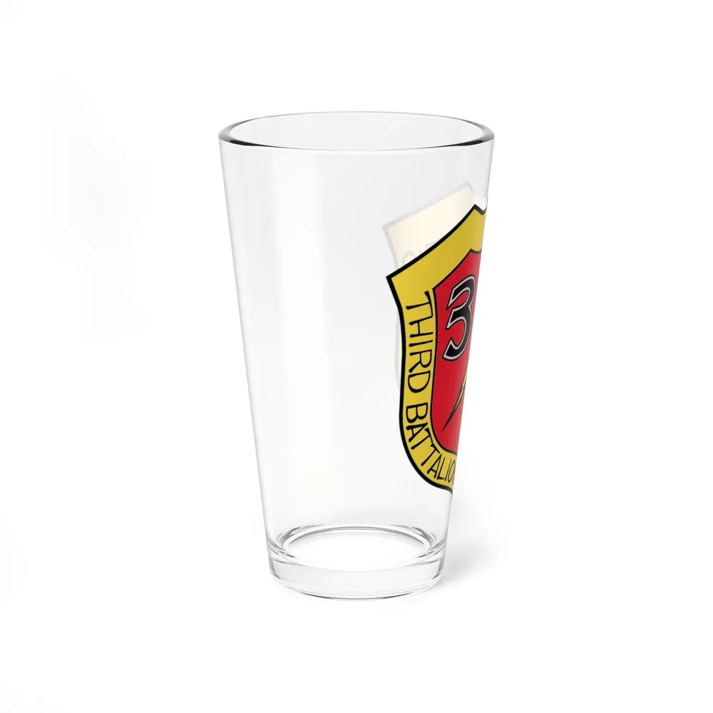 3rd Bn 9th Marines (USMC) Pint Glass 16oz-Go Mug Yourself