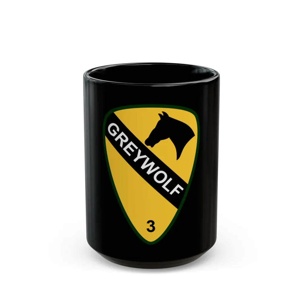 3rd Brigade Combat Team 1st Cavalry Division (U.S. Army) Black Coffee Mug-15oz-Go Mug Yourself