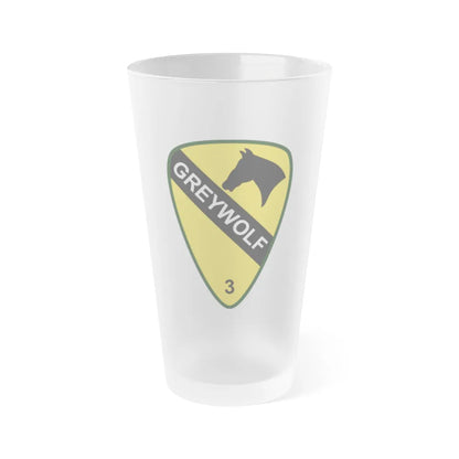 3rd Brigade Combat Team 1st Cavalry Division (U.S. Army) Frosted Pint Glass 16oz-Go Mug Yourself