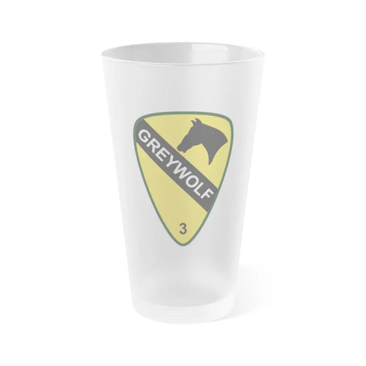 3rd Brigade Combat Team 1st Cavalry Division (U.S. Army) Frosted Pint Glass 16oz-Go Mug Yourself