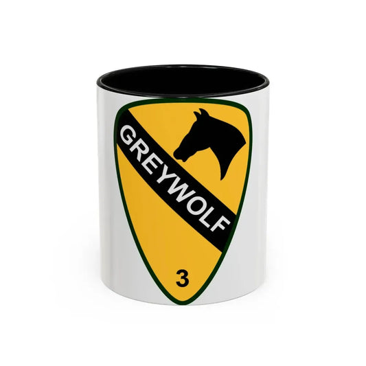 3rd Brigade Combat Team 1st Cavalry Division (U.S. Army) Accent Coffee Mug 11oz Black - Go Mug Yourself