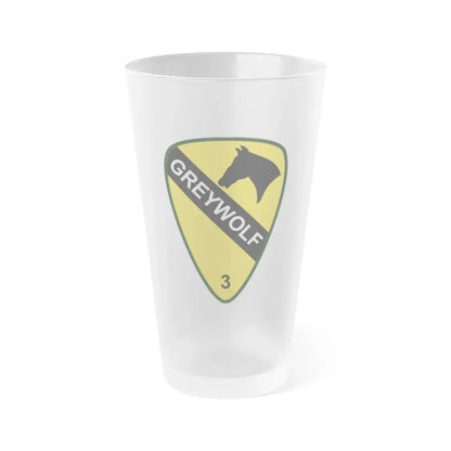 3rd Brigade Combat Team 1st Cavalry Division (U.S. Army) Frosted Pint Glass 16oz Default Title - Go Mug Yourself