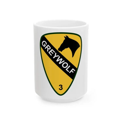 3rd Brigade Combat Team 1st Cavalry Division (U.S. Army) White Coffee Mug 15oz - Go Mug Yourself