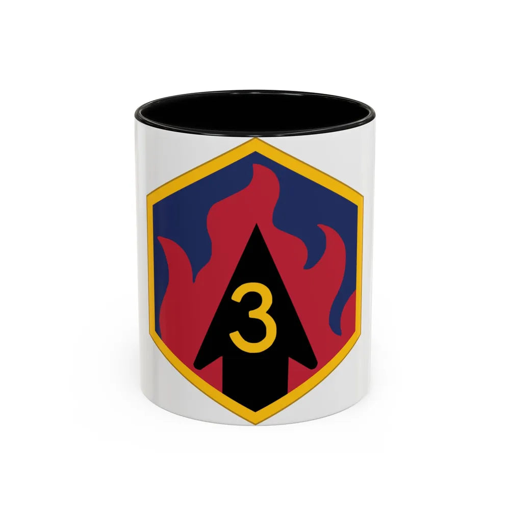 3rd Chemical Brigade (U.S. Army) Accent Coffee Mug-11oz-Black-Go Mug Yourself