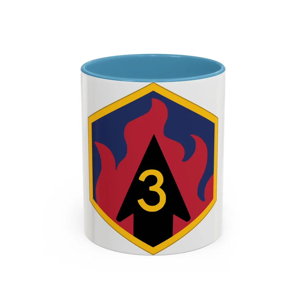 3rd Chemical Brigade (U.S. Army) Accent Coffee Mug-11oz-Light Blue-Go Mug Yourself