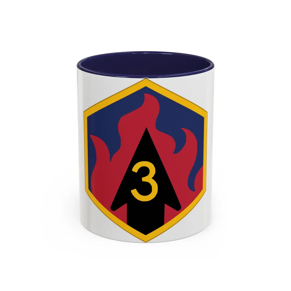 3rd Chemical Brigade (U.S. Army) Accent Coffee Mug-11oz-Navy-Go Mug Yourself