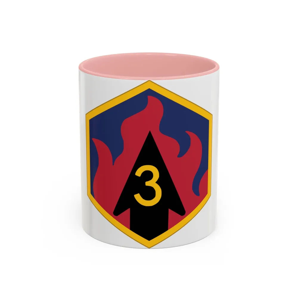 3rd Chemical Brigade (U.S. Army) Accent Coffee Mug-11oz-Pink-Go Mug Yourself